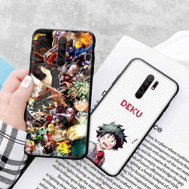 Black Case for Samsung Note 20 Lite S24 Ultra S23 A03 A05 A06 A11 A71 A15 A16 A13 A24 A25 A33 A52 A53 A50 M55 M35 Plus D-54 Hero Academia