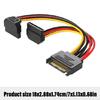 to IDE Power Cable 4 Pin to 15 Pin Power Cable 15 Pin Male to Female Cable Y-Cable Adapter