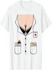 Sexy Krankenschwester Boob Shirt Einfaches Halloween Kostüm T-Shirt