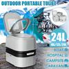 24L Commode Portable Toilet Camping Potty Loo Outdoor Camping Caravan RV Boat Picnic Fishing Festival Accessories