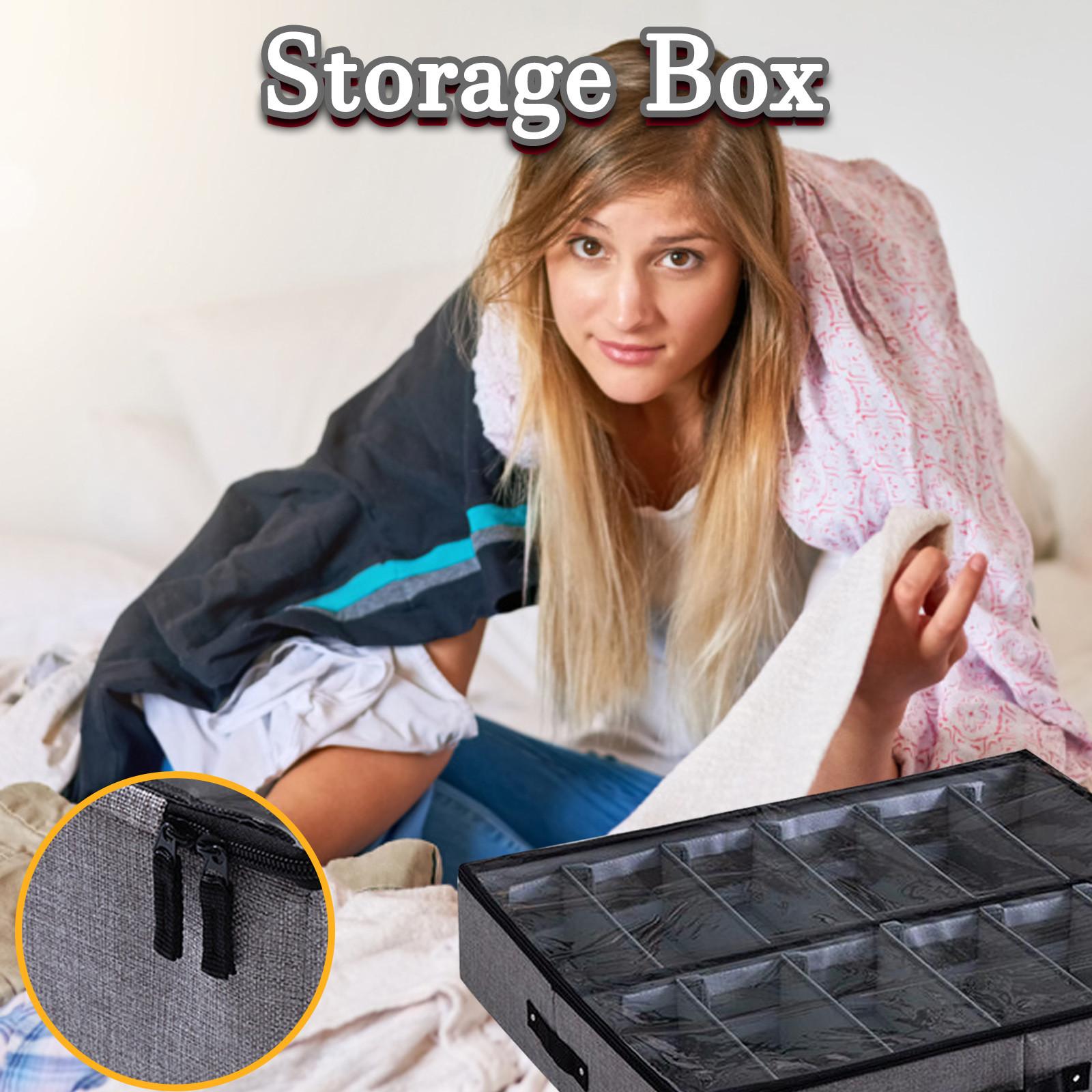 

(SU)Ящик для хранения обуви Ткань Тапочки Высокие каблуки Длинные сапоги Кровать Шкаф