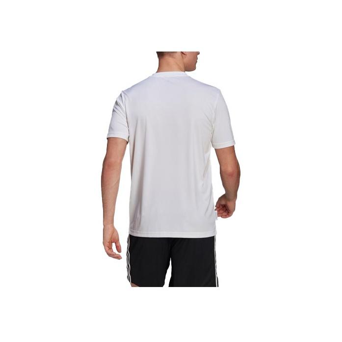 Adidas Printed Round Neck Short Sleeve Sports T-Shirt Men Tops White GL3262