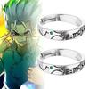 Anime Dr.Stone Anneau Ishigami Senkuu Cosplay Bague Ouverte Réglable Unisexe Bijoux Accessoires Props Cadeaux d'Anniversaire