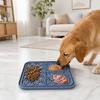 Pet Slow Food Mat with Suction Cups Four-Zone Pet Food Tray for Slow