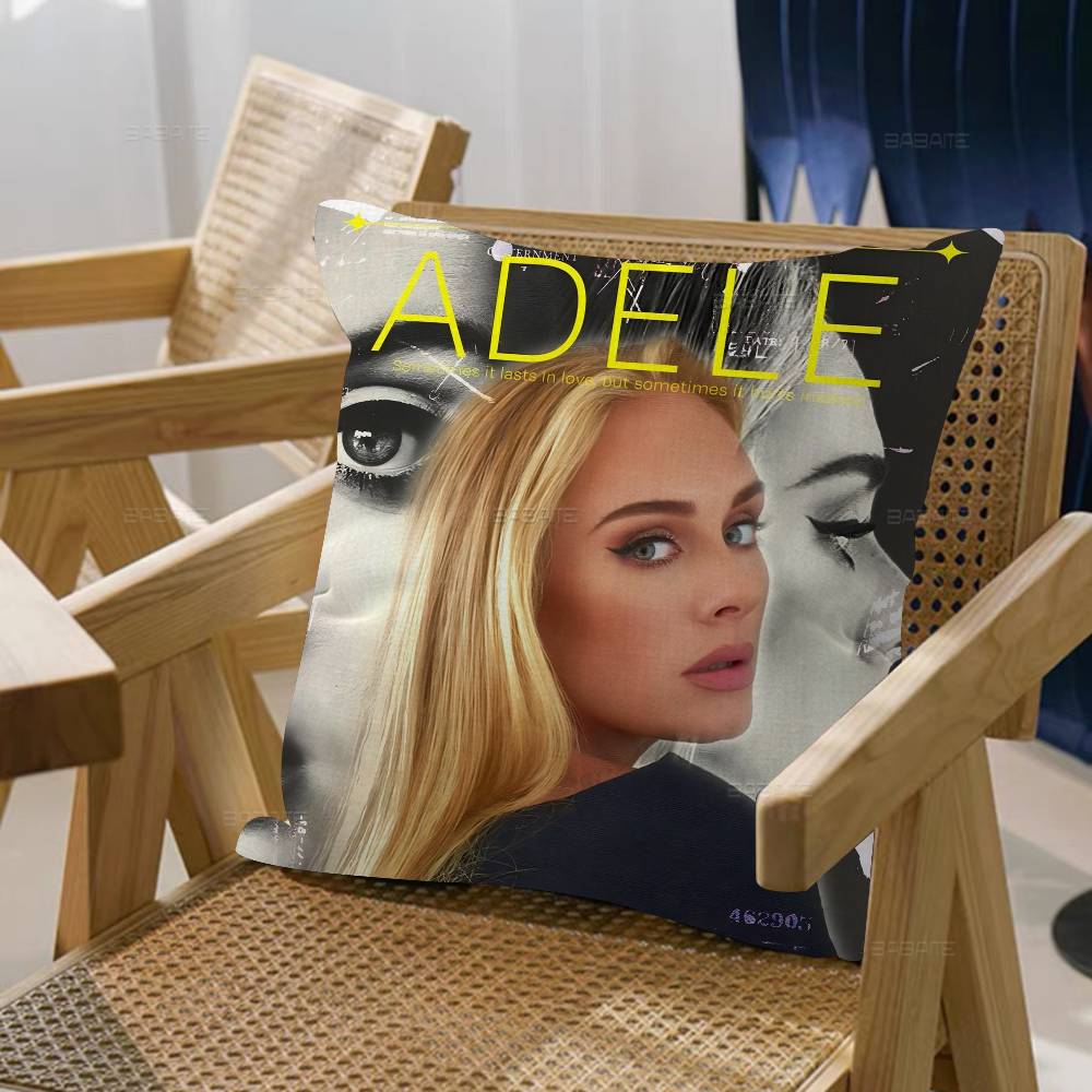 Singer Adele Cushion Cover Car Throw Pillow Case For Sofa Car Christmas Gift 40X40Cm 45X45Cm