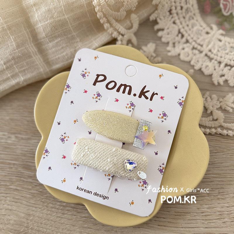 Plaid & Solid Color Korean Hair Bows - Girls' BB Clips and Hairpins