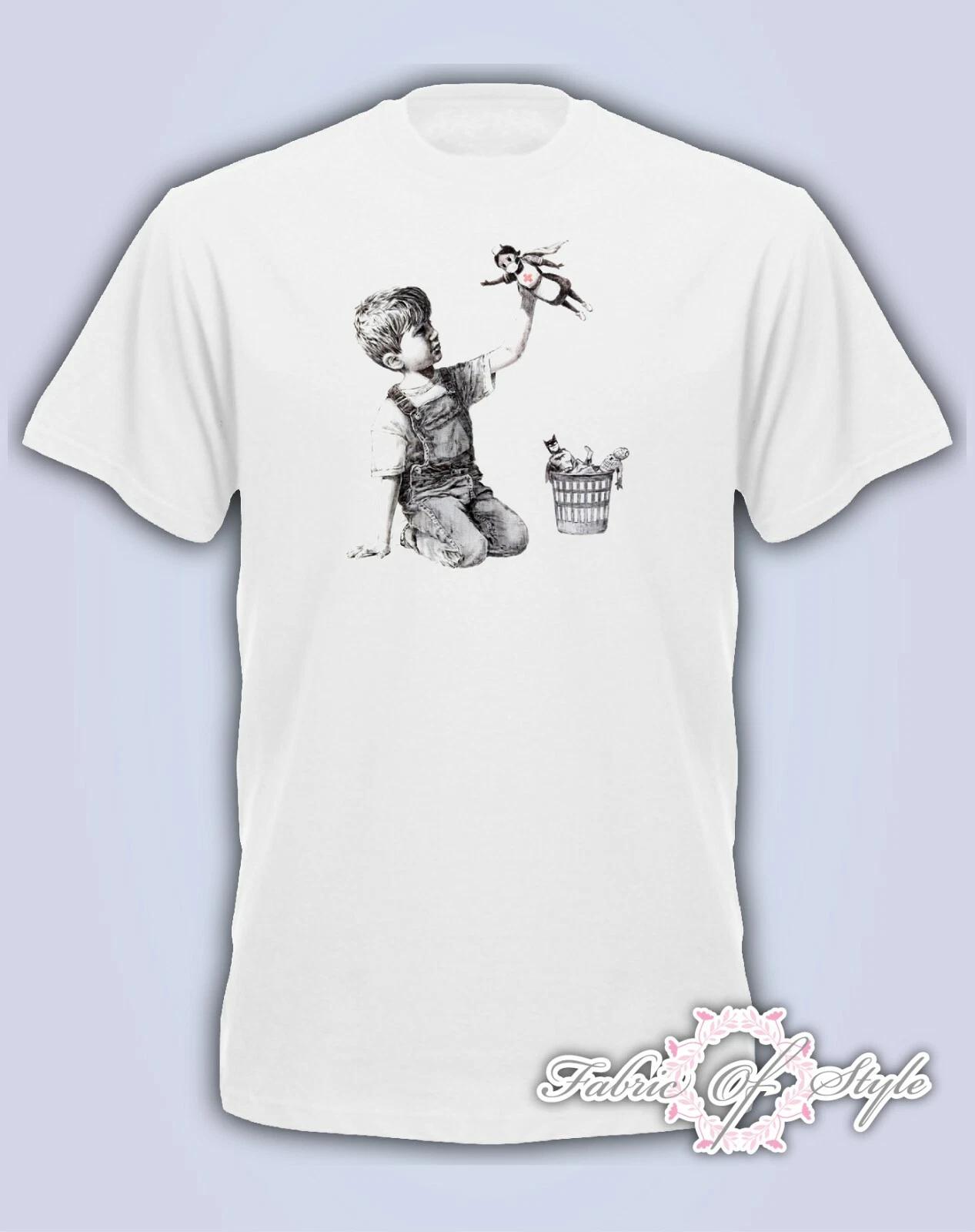 Banksy Superhero Social Distance Quarantine Nurse Lockdown Mens T- Shirt - White 3XL
