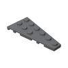 50pcs 54383 Wedge Plate 6 X 3 Right Bricks Collections Bulk Modular GBC Toys For Technical MOC DIY Building Block Compatible