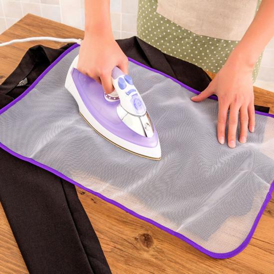 2Pcs Thermal Insulation Pad Heat-Resistant Mesh Protects Surfaces Large Board Size Anti-Glare Fabric Ironing Net