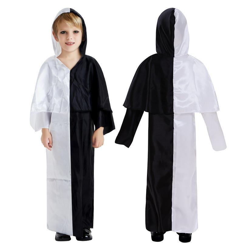 

Captivating And Black White Demon Outfit For Boys Perfect For Halloween Parties