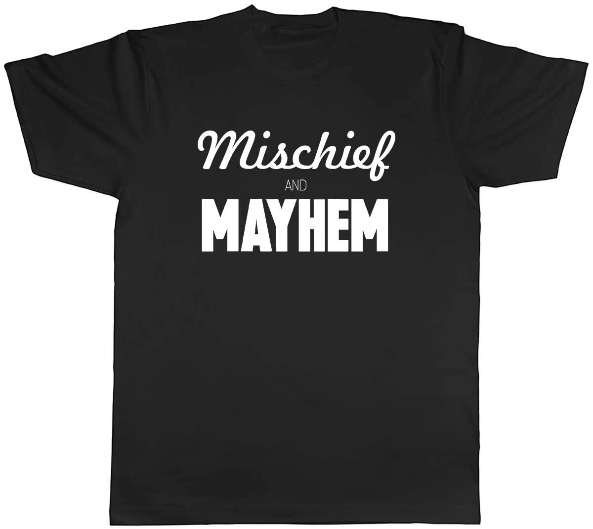 Mischief and Mayhem Mens Unisex T-Shirt Tee XXL