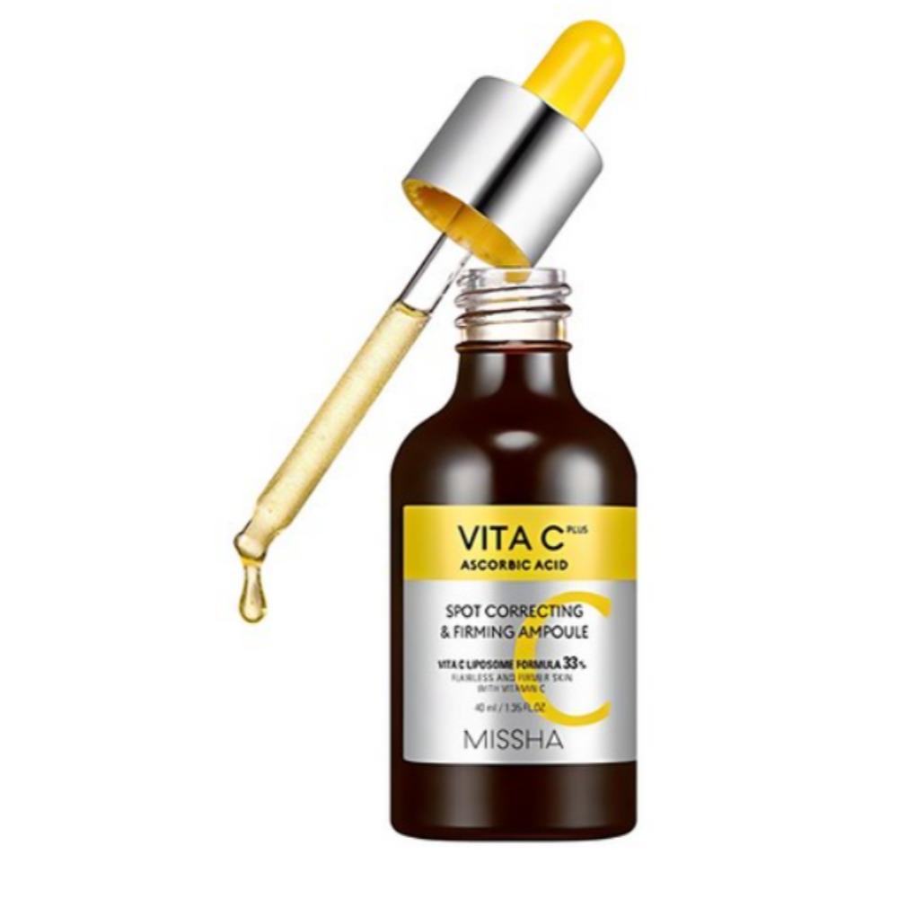 MISSHA Vita C Plus Spot Correcting Firming Ampoule Vitamin C Serum 40ml (1 Piece)