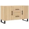 VidaXL Buffet, Armoire de Rangement avec Pieds, Meuble de Rangement, Organisateur Salon Salle de Séjour, Moderne, Chêne 828199