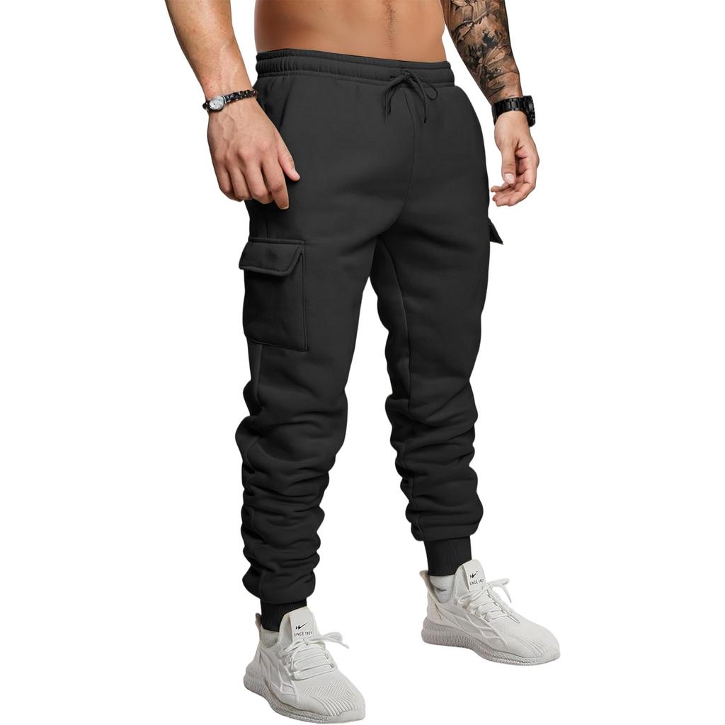 Men'S Sports Pants Running Pants Outdoor Pocket Work Pants Casual Pants