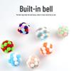 Seven-Color Elastic Wool Bell Ball for Cats