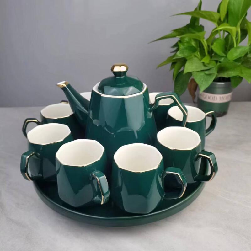 Handton Ceramic Teapot and Teacup Set