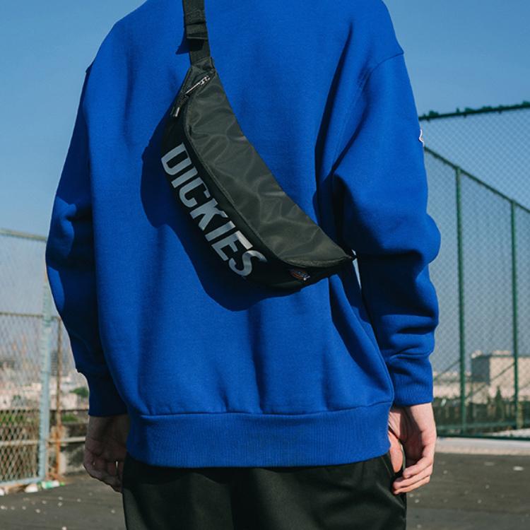 New Dickies Polyester Dumpling Bag Crossbody Fanny Pack Sling Bag Regular Unisex Black White DK008332-01
