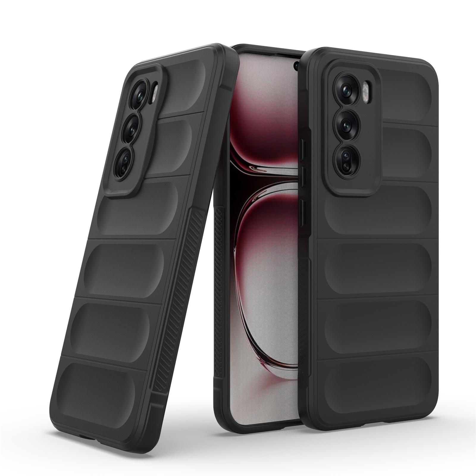 

For Oppo Reno12 5G (Global) Case Soft TPU Drop Resistant Phone Cover Black