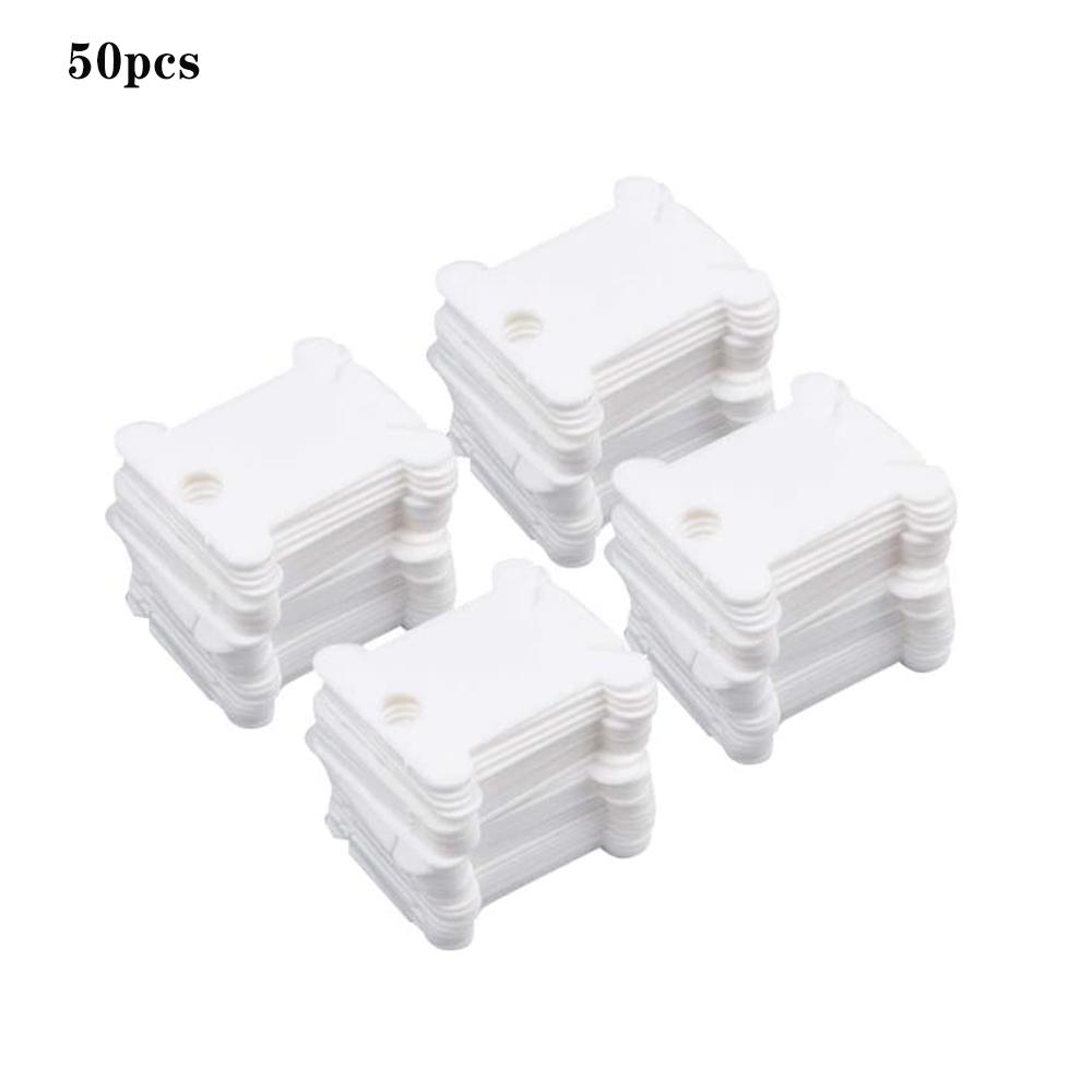 30/50pcs Plastic Embroidery Floss Bobbins Cross Stitch Thread Holder Organizer for Embroidery Craft DIY Sewing Accessories