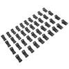 40Pcs Plastic Non Slip Clothespins Sock Laundry Clips with Hanging Hooks for Laundry Washing