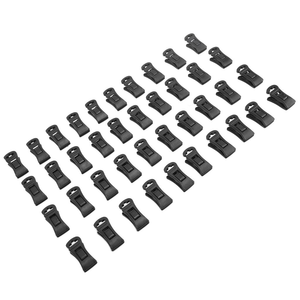 40Pcs Plastic Non Slip Clothespins Sock Laundry Clips with Hanging Hooks for Laundry Washing