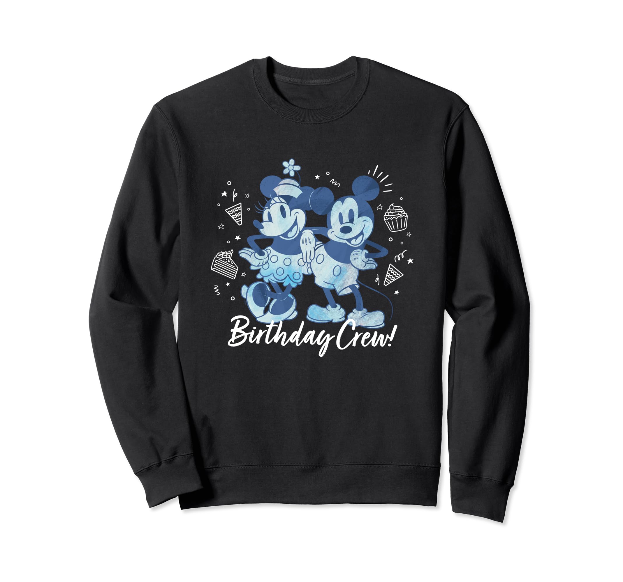 

Disney Mickey Mouse and Minnie Mouse Birthday Crew Retro Sweatshirt