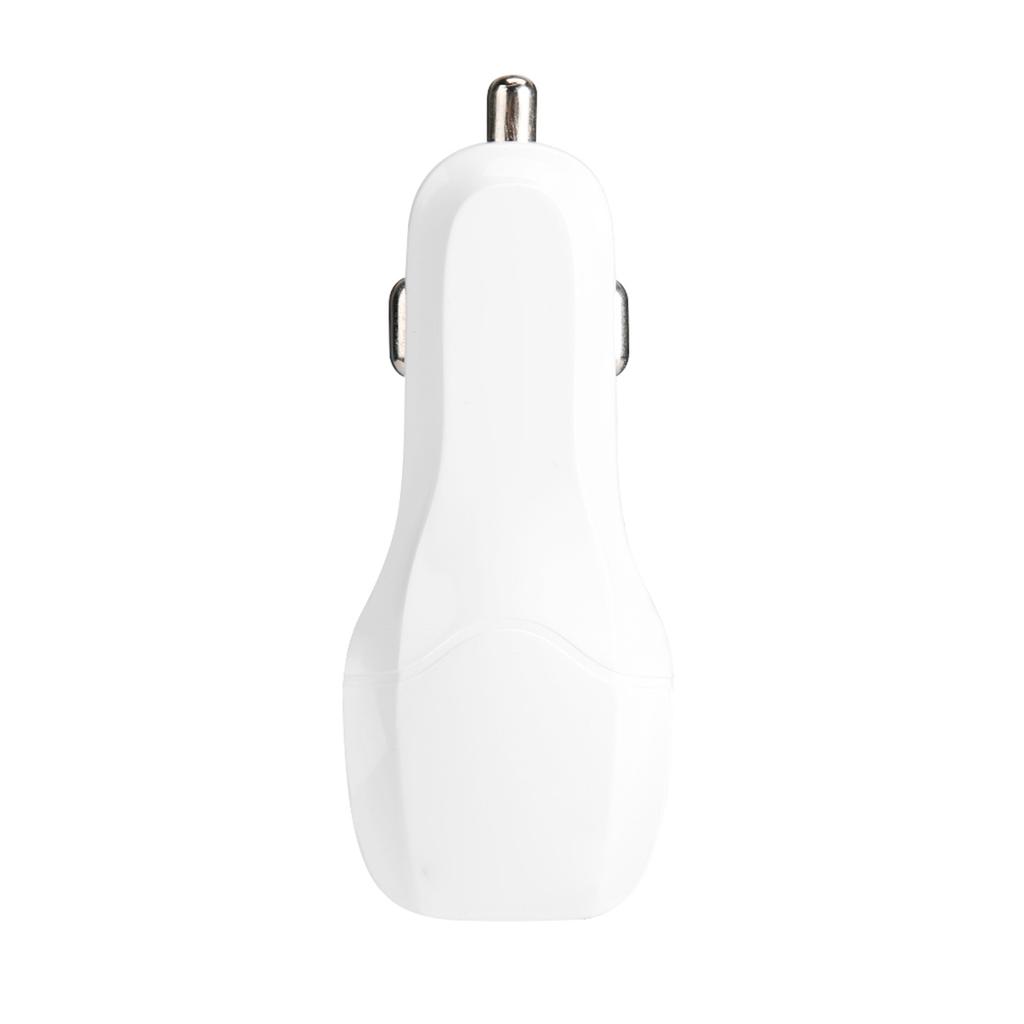 12 24V Portable 3.0 USB Fast Car Charger for Phone Camera Tablet Practical Auto AccessoryWhite