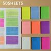 50 Sheets Stickers Transparent Sticky Notebook Pads Notepads Clear Bookmark Read Book Stationery School Supplie