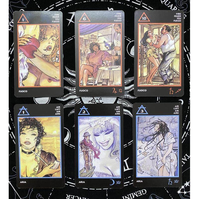 Manara Tarot Card | Big Size 12*7 Cm | Fortune Telling Game for Adults | Divination Cards | with Paper Guide Book English Version