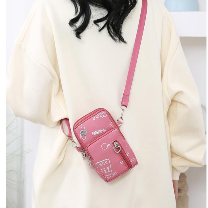 Mobile Phone Bag, Women's Oxford Cloth 2025 New Arm Bag, Sports Fashion Versatile Outdoor Fitness Wrist Bag, Cycling Bag