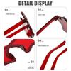 Stylish Hip Hop Glittering Sunglasses Photo Props Plastic Star Trendsetters Hip Hop Sunglasses Hipsters Props
