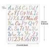 Iron-on Vinyl Patches with Letters of the Alphabet A-Z, Assorted Colors, for Clothing, T-shirts, Pants, Bags, DIY Crafts