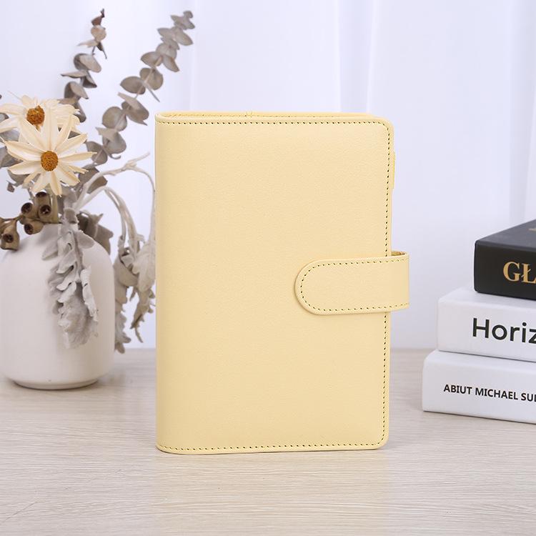 Custom Pu Leather Budget Binder Office Supplies With Buckle Notebook Planner Cover A5 Binder Ring Bound Planner