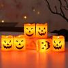 Halloween Kürbis Laterne Kerzenlicht Schädel Geistergesicht Lampe Kinder Geschenk Für Schlafzimmer Gartenparty Dekoration Atmosphärenlicht