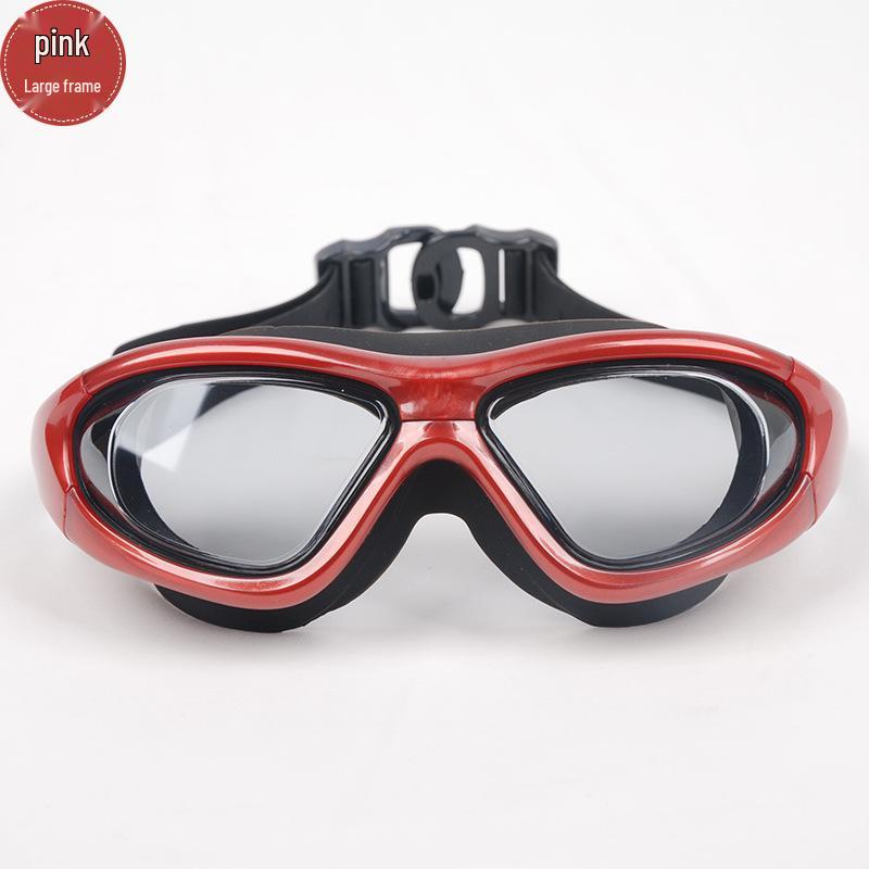 High-Definition Anti-Fog Electroplated Swimming Goggles with Silicone Straps