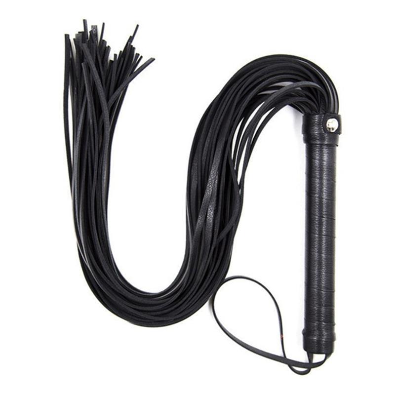 Portable Pointer Equestrian Training Horse Whip Stage Performance Props Lash Supplies Racing Riding Crop With Handle PU Leather