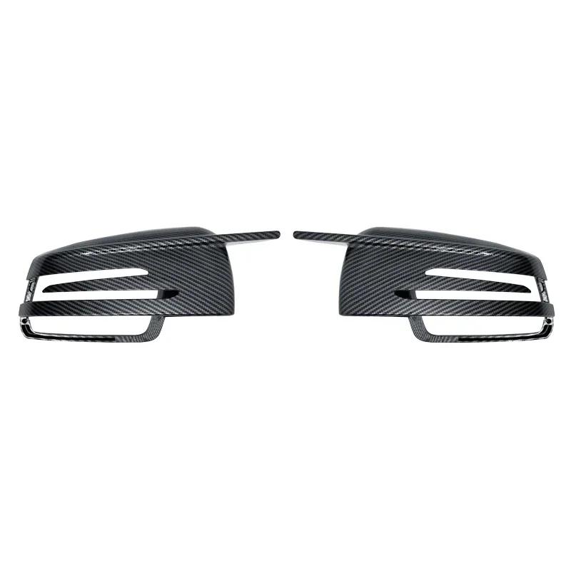 2PCS Replacement Carbon Fiber Pattern Rearview Side Mirror Cover Caps for Mercedes Benz W176 W246 W204 W212 W221 C117 X204 X156