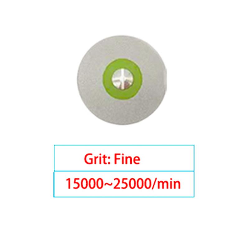 Dental Rubber Diamond Polisher Wheel Disc For Porcelain Zirconia Restorations 26mm Dental Lab Polisher