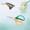 Stainless Steel Shear Trimming Scissors with Soft Handle Multi-functional Garden Clippers with Tilted or Straight Head for Garden Pruning Fruits