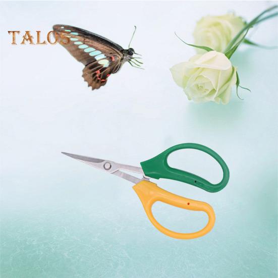 Stainless Steel Shear Trimming Scissors with Soft Handle Multi-functional Garden Clippers with Tilted or Straight Head for Garden Pruning Fruits