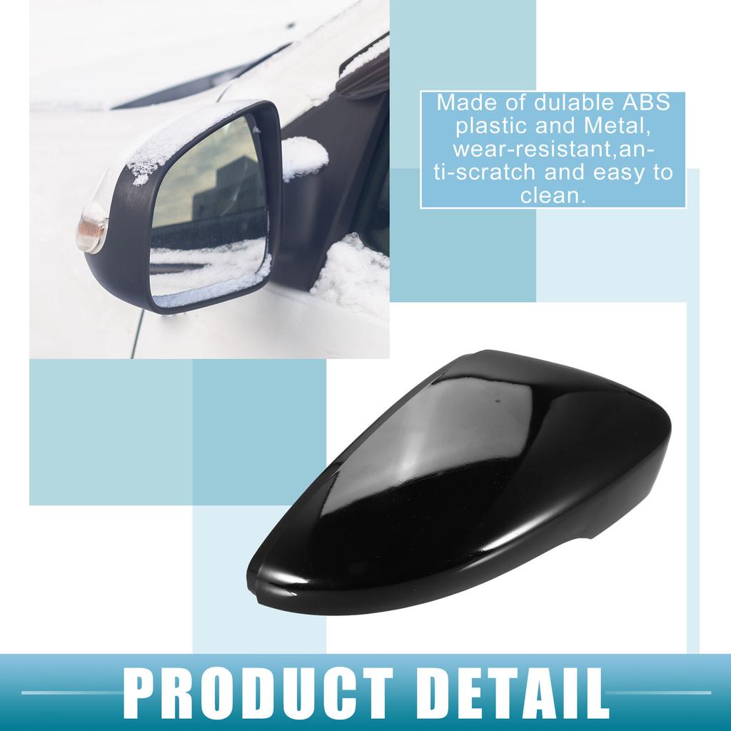 Kolip 1 Pair Rearview Mirror Cover Cap, Door Wing Mirror Outside Housing Protector Compatible For CC 2010-2016 MK7 B7