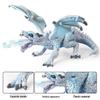 Children's Fantasy Dragon Toy Set: Knight, Elf, Animal, and Fire-Breathing Flying Dragon Model