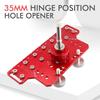 2 In 1 Jig Woodworking Hinge Drilling Locator Door Handle Shelf Pin Drilling Guide Jig Hinged Cabinet Door Hole Puncher