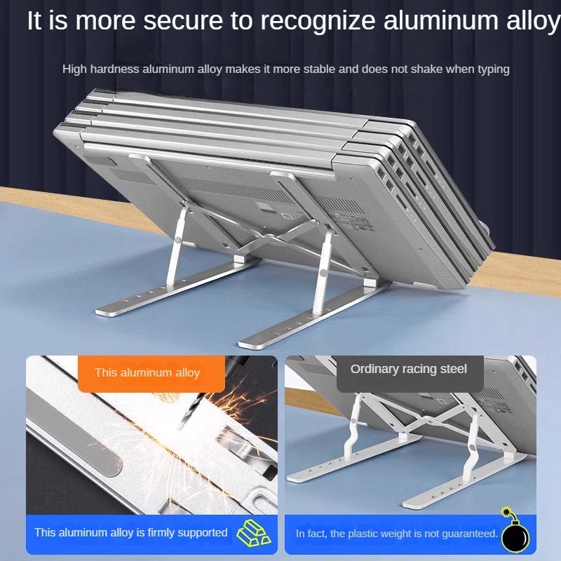 Sturdy Laptop Stand with Aluminum Alloy Support Bracket for 16-17 Inch Notebook/Desktop