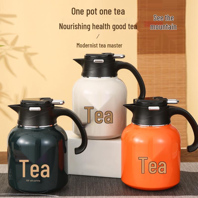 Large Capacity Stainless Steel Thermos Kettle: Stew Pot & Tea Pot for Hot Water