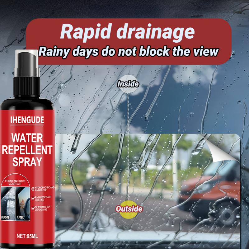 Auto Glas Wasserdichtes Spray, Anti-Regen Beschichtung, Hydrophobes Regenabweisendes Auto Flüssigkeit, Windschutzscheibe Spiegel Wasserdichte Wachs Beschichtung Kit, Hydrop