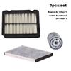 3pcs Filter Set Enigne Cabin Air Oil Filter For Chevrolet Aveo 2005-2010 1.4L/LOVA 2006-2011 1.6L 1444FP 1444.EL C35110