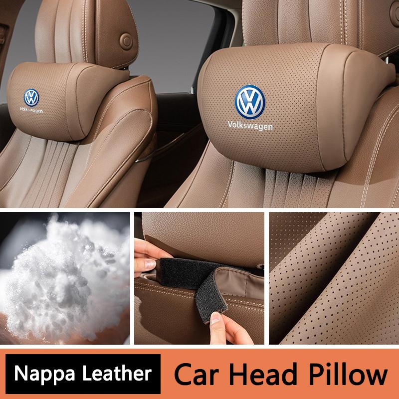 Car Seat Neck Pillow Memory Cotton Headrest Accessory For Volkswagen VW Polo Golf GTI CC Tiguan Arteon Passat Jetta Touareg ID.3 Kl0