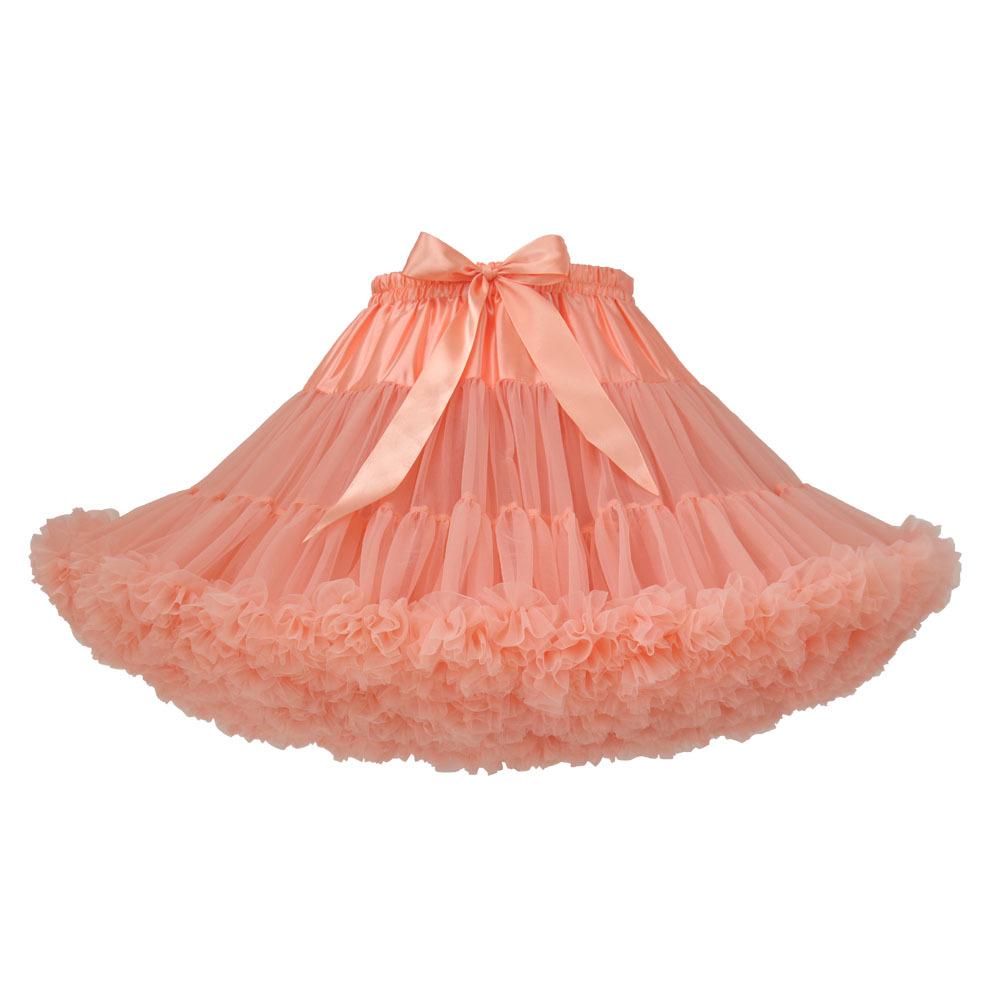 Weißer Erwachsenen Mesh Puffrock - Super Puffiger Halbkörper-Kostüm-Petticoat