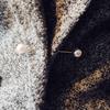 Brooch Pin Cardigan Adornment Fashion Accessory Clothing Adornment Adult Dress Decor Simple Style Lapel Pins Jewelry Gift